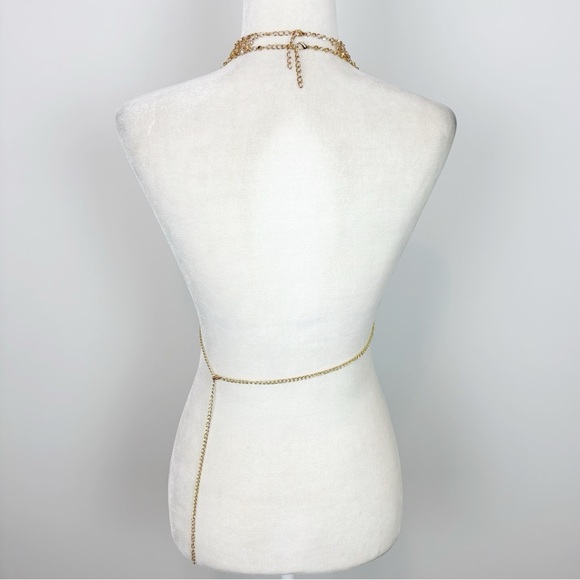 Amber Sceats x REVOLVE Festival Ready Chain Bra in Gold - Picture 6 of 12